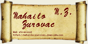 Mahailo Zurovac vizit kartica